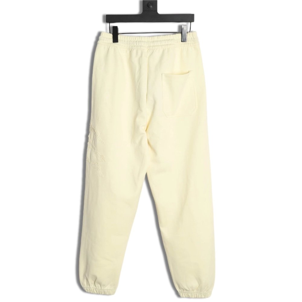 Burberry 3D embroidered logo sports casual sweatpants,Burberry