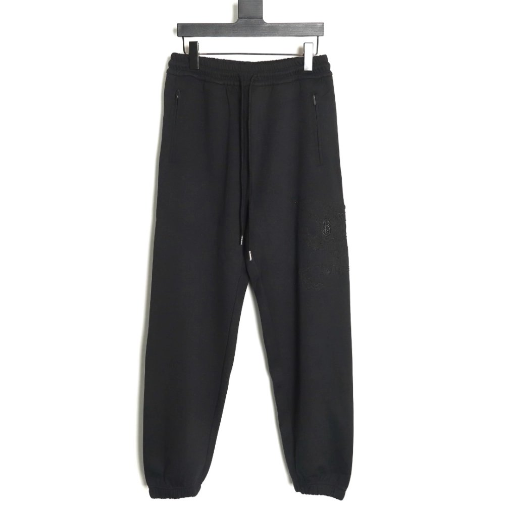 Burberry 3D embroidered logo sports casual sweatpants TSK2,Burberry