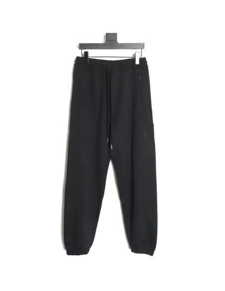 Burberry 3D embroidered logo sports casual sweatpants TSK2,Burberry