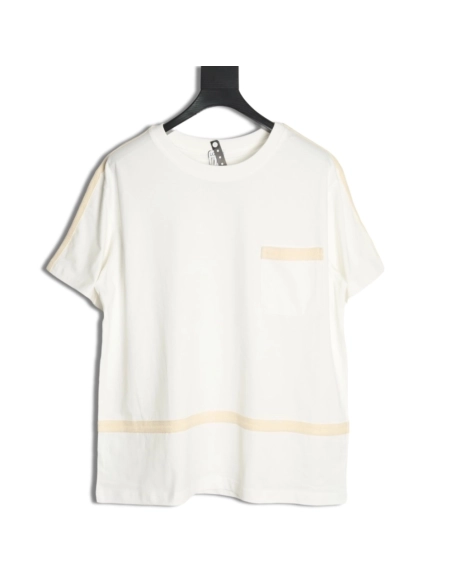 Loewe Colorblock Braided Ribbon Crew Neck T-shirt,Loewe