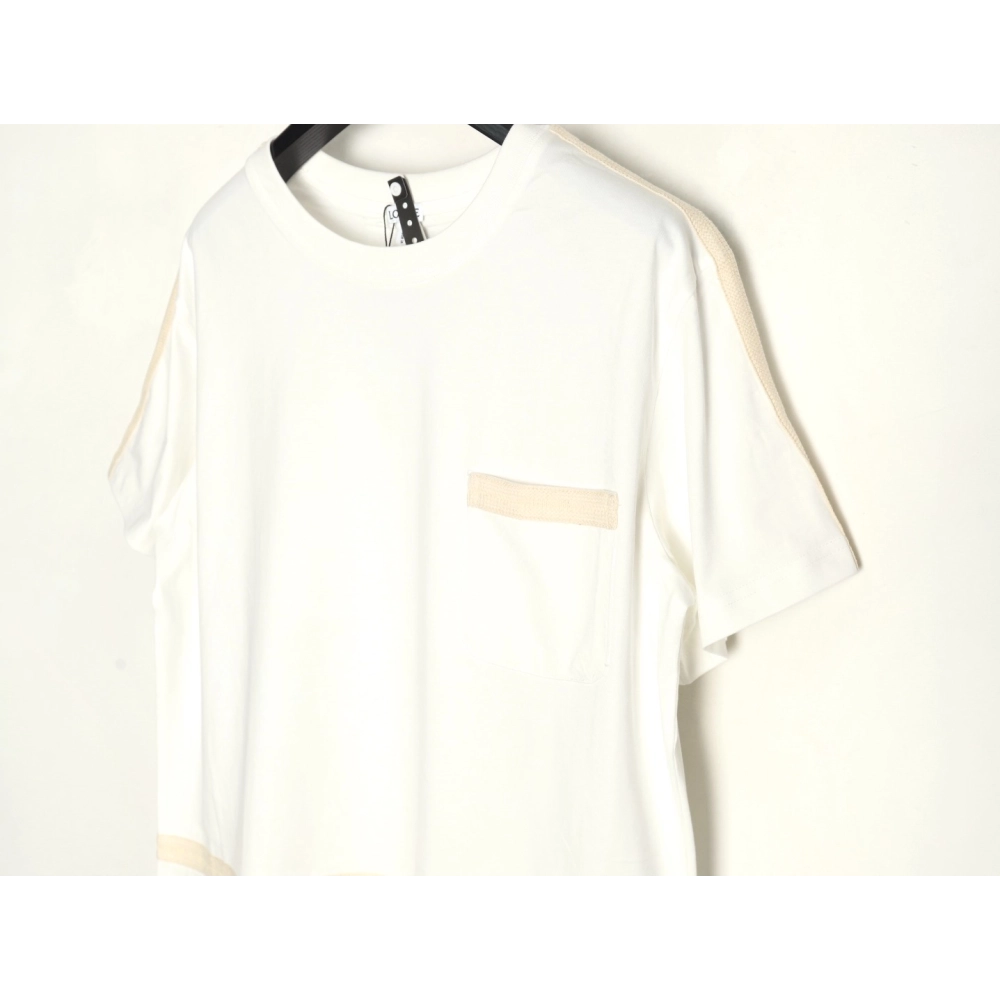 Loewe Colorblock Braided Ribbon Crew Neck T-shirt,Loewe