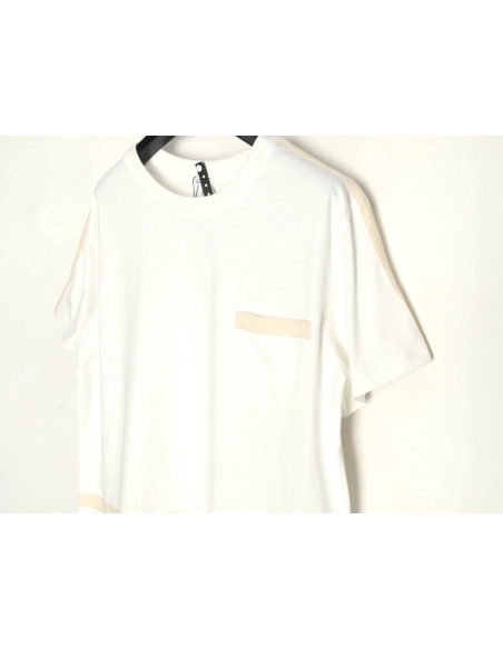 Loewe Colorblock Braided Ribbon Crew Neck T-shirt,Loewe