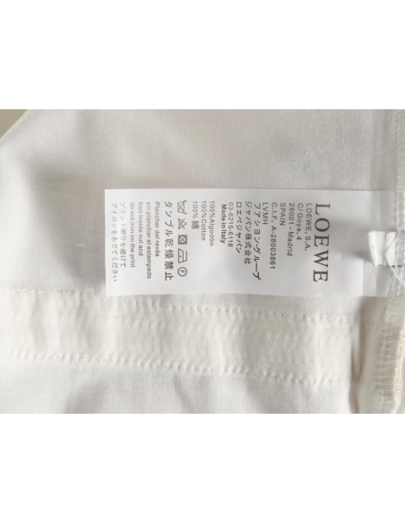 Loewe Colorblock Braided Ribbon Crew Neck T-shirt,Loewe