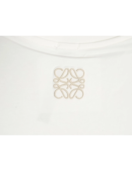 Loewe Colorblock Braided Ribbon Crew Neck T-shirt,Loewe