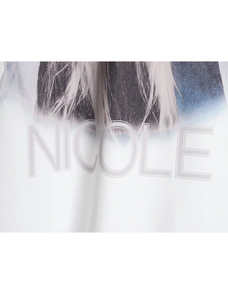 Balenciaga NICOLE Art Short Sleeve T-Shirt,Balenciaga