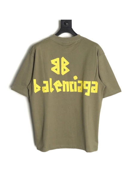 Balenciaga Tape Print Short Sleeve T-Shirt TSK2,Balenciaga