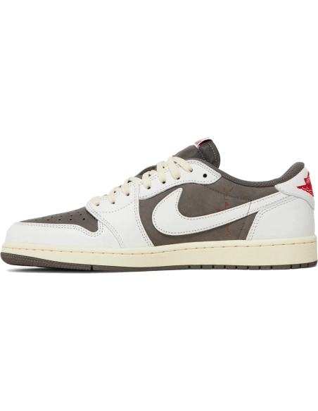 Little Kids Travis Scott x Air Jordan 1 Retro Low  Reverse Mocha,KIDS SNEAKERS