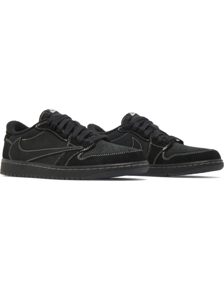 Little Kids Travis Scott x Air Jordan 1 Retro Low Black Phantom,KIDS SNEAKERS