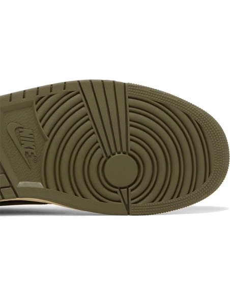 Little Kids Travis Scott x Air Jordan 1 Retro Low Olive,KIDS SNEAKERS