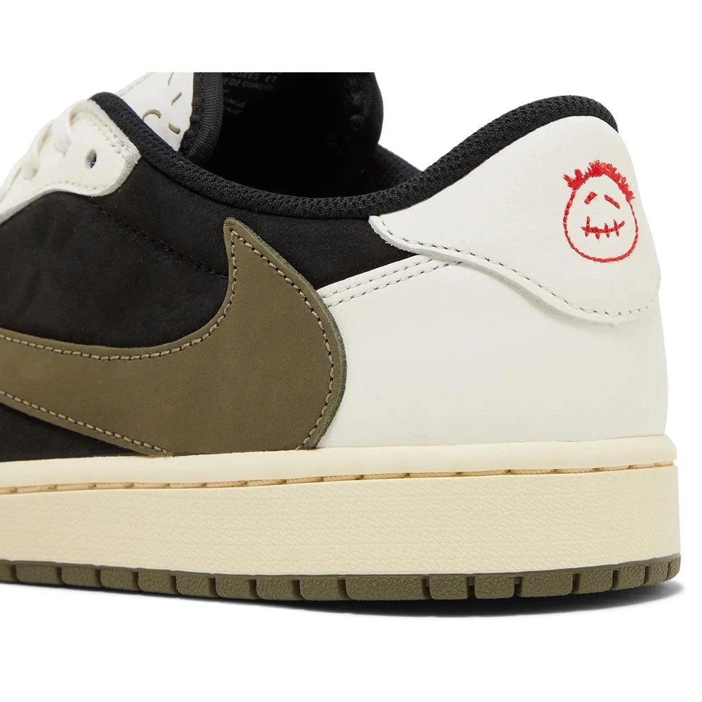 Little Kids Travis Scott x Air Jordan 1 Retro Low Olive,KIDS SNEAKERS