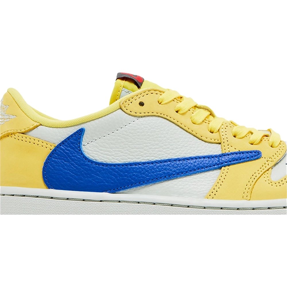 Little Kids Travis Scott x Air Jordan 1 Retro Low Canary,KIDS SNEAKERS