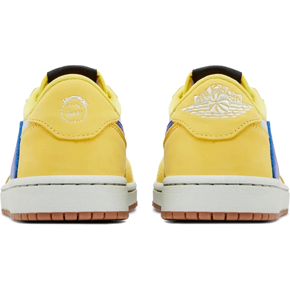 Little Kids Travis Scott x Air Jordan 1 Retro Low Canary,KIDS SNEAKERS