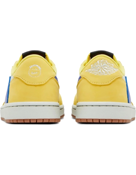 Little Kids Travis Scott x Air Jordan 1 Retro Low Canary,KIDS SNEAKERS