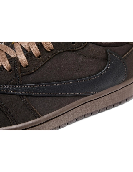 Little Kids Travis Scott x Air Jordan 1 Retro Low Velvet Brown,KIDS SNEAKERS