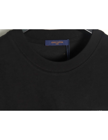 Louis Vuitton pearl hot diamond letter logo short sleeve TSK1,Louis Vuitton