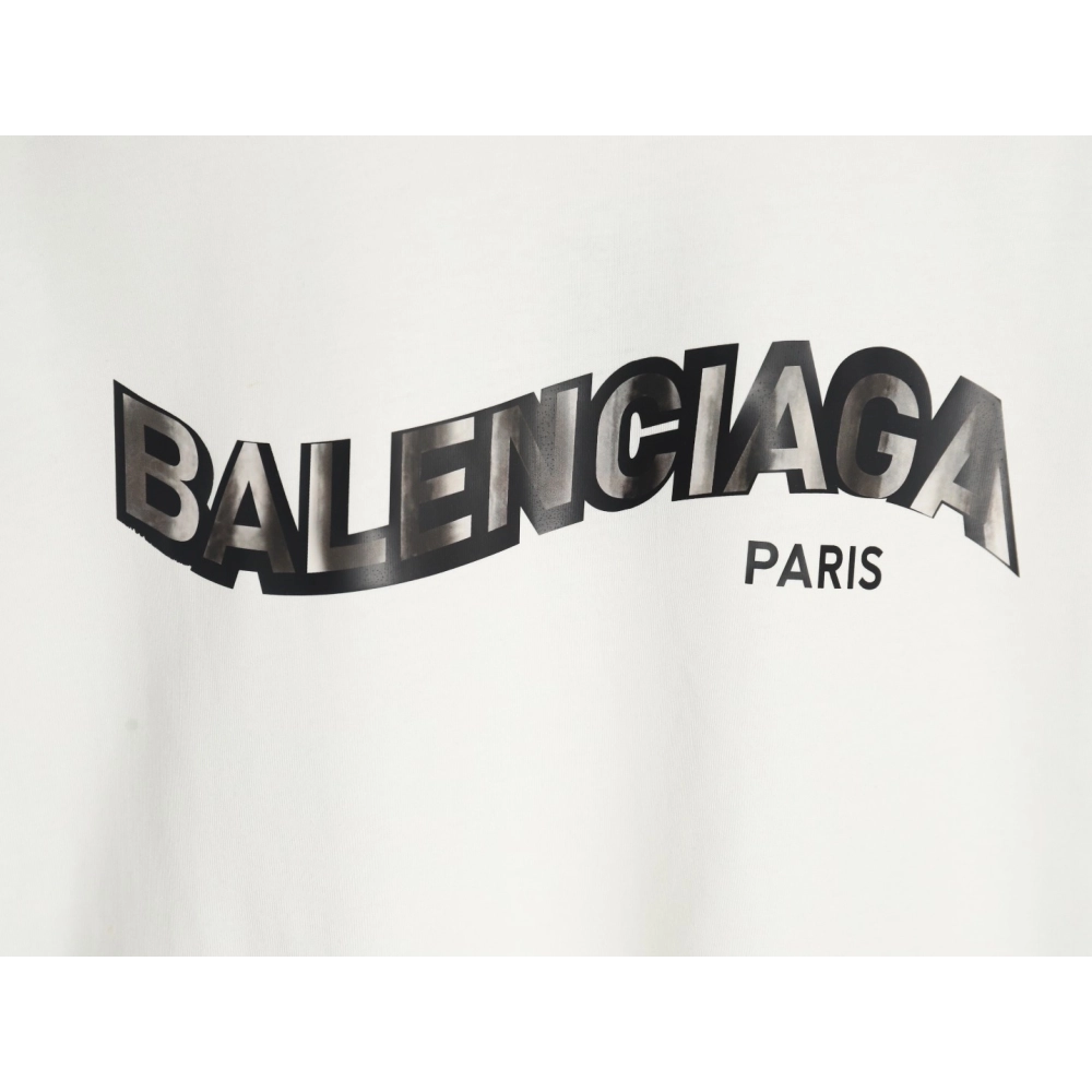 Balenciaga Twisted Letters Short Sleeve T-Shirt,Balenciaga