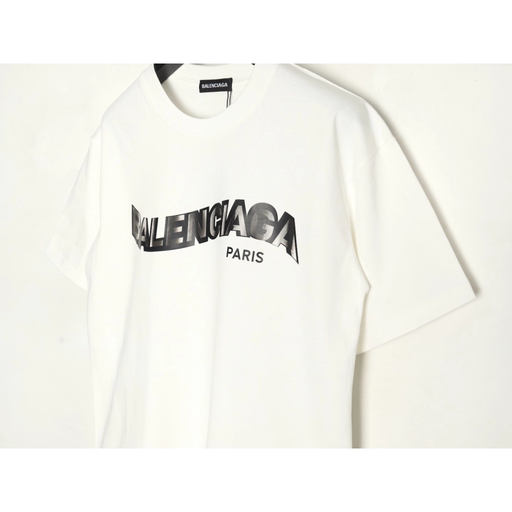 Balenciaga Twisted Letters Short Sleeve T-Shirt,Balenciaga