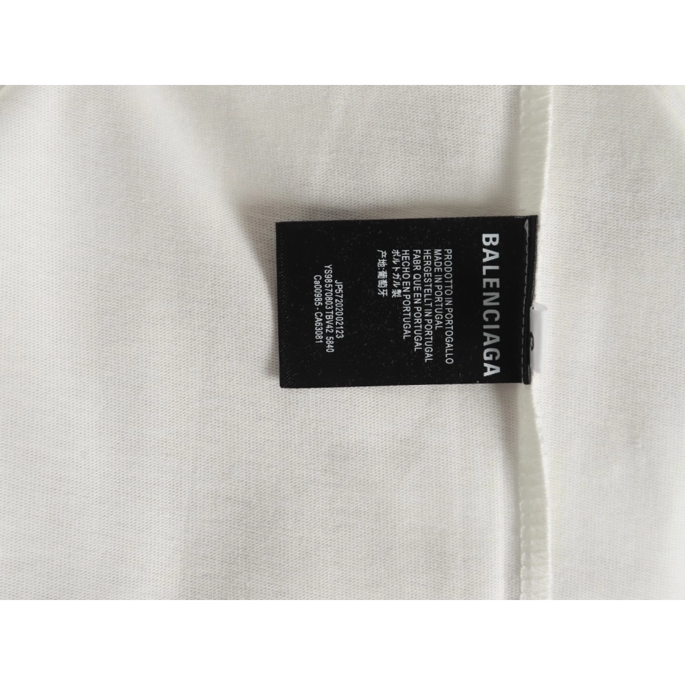 Balenciaga Twisted Letters Short Sleeve T-Shirt,Balenciaga