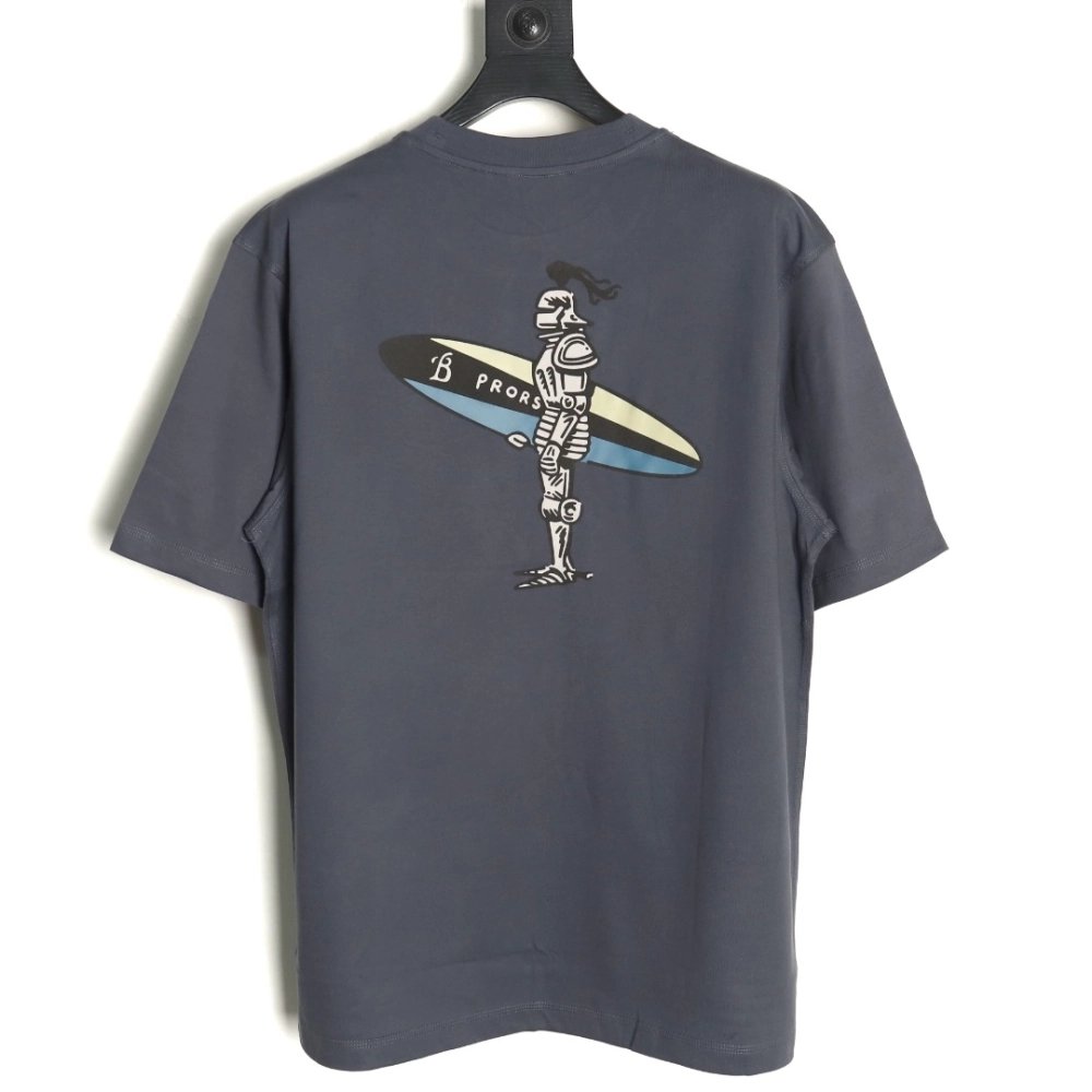 Burberry War Horse Surf Skate Print Short Sleeve T-Shirt TSK1,Burberry