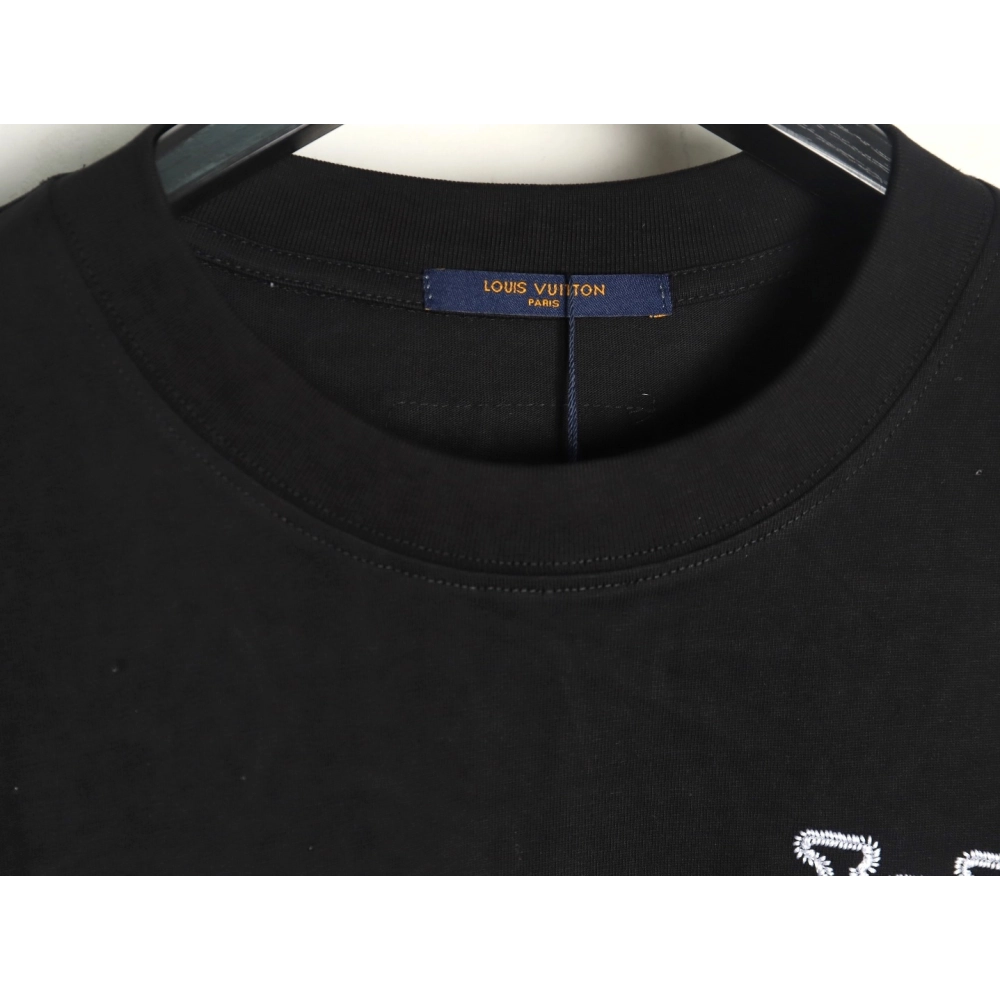 Louis Vuitton embroidered monogram logo short sleeves TSK1,Louis Vuitton
