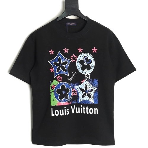 Louis Vuitton four-flower short-sleeved T-shirt TSK1,Louis Vuitton