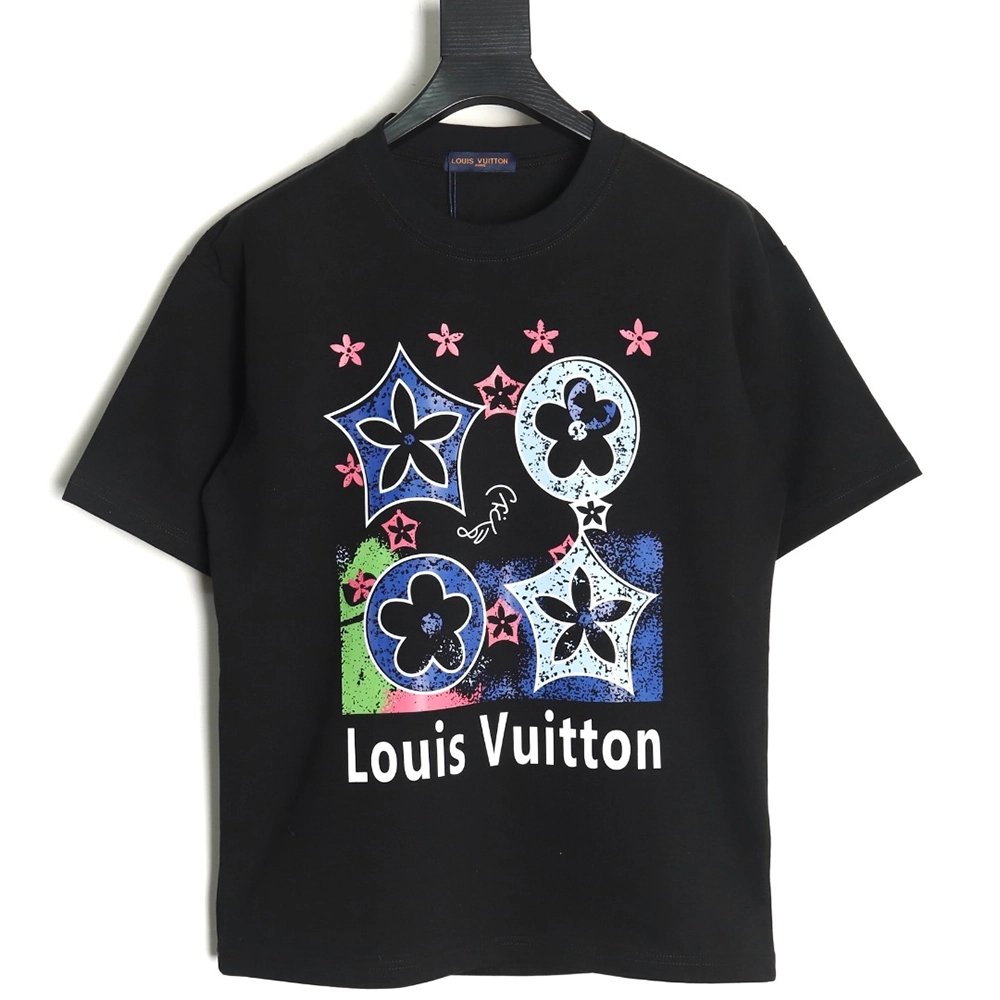 Louis Vuitton four-flower short-sleeved T-shirt TSK1,Louis Vuitton