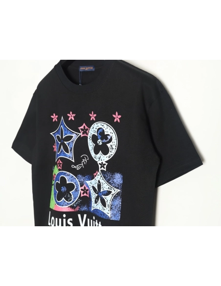 Louis Vuitton four-flower short-sleeved T-shirt TSK1,Louis Vuitton