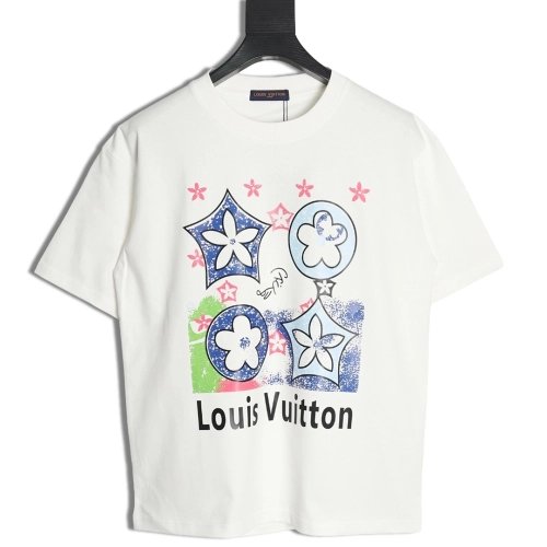 Louis Vuitton four-flower short-sleeved T-shirt,Louis Vuitton