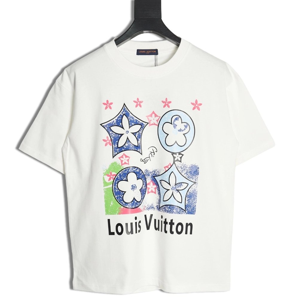 Louis Vuitton four-flower short-sleeved T-shirt,Louis Vuitton
