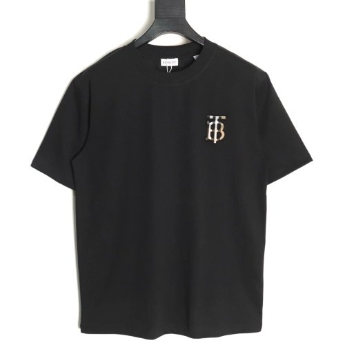 Burberry chest plaid B letter short sleeves TSK1,Burberry