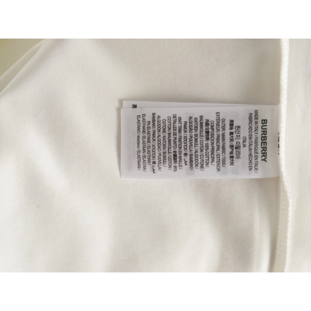 Burberry chest plaid B letter short sleeves,Burberry