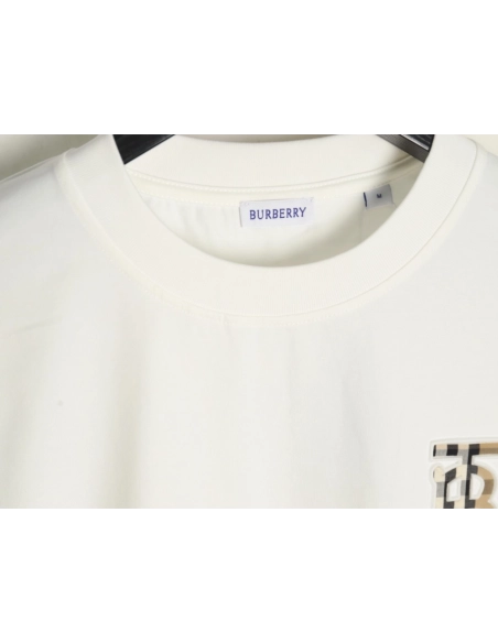 Burberry chest plaid B letter short sleeves,Burberry