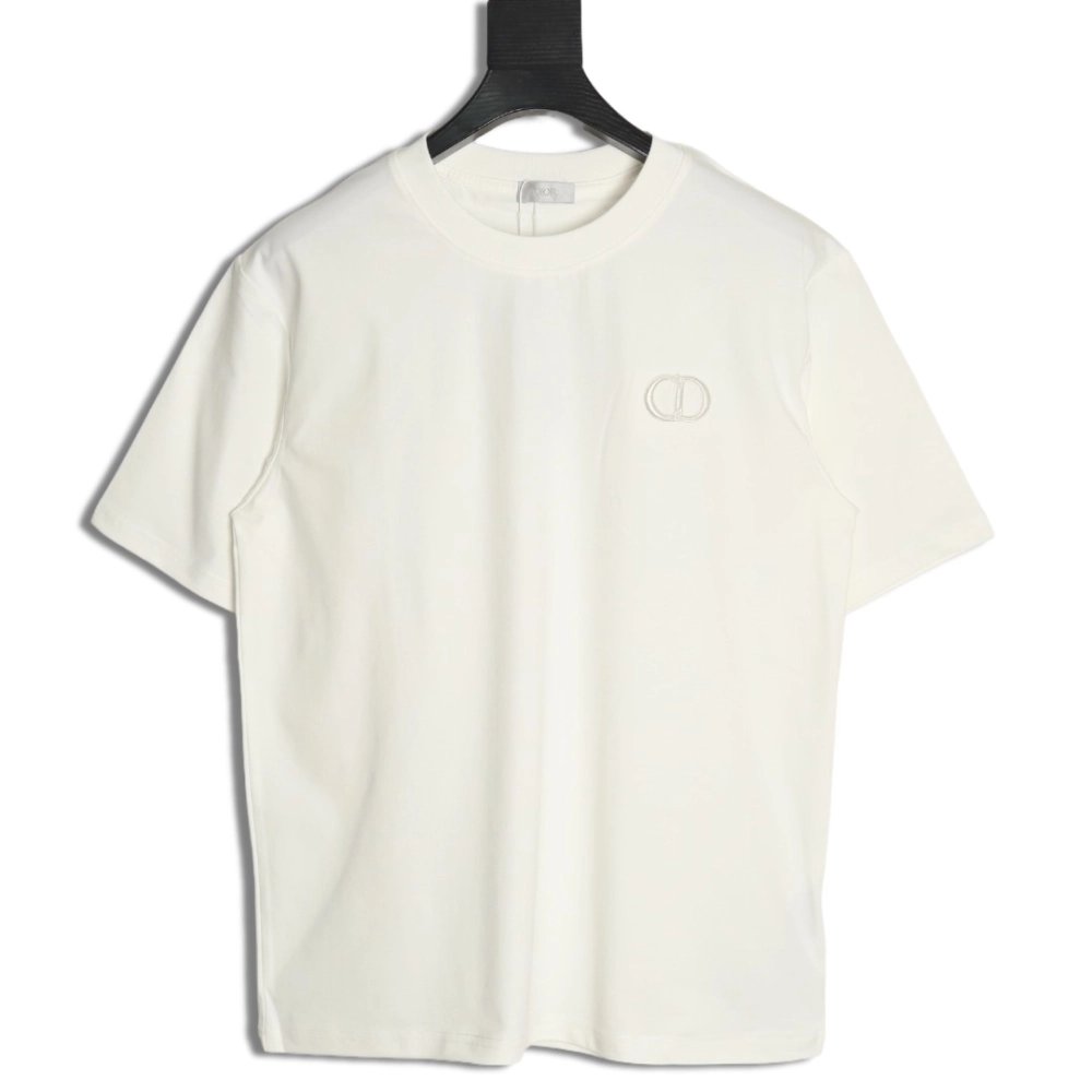 Dior classic CD embroidered letter short sleeve,Dior