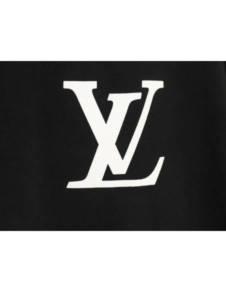 Louis Vuitton Back Checkerboard Short Sleeve T-Shirt TSK1,Louis Vuitton