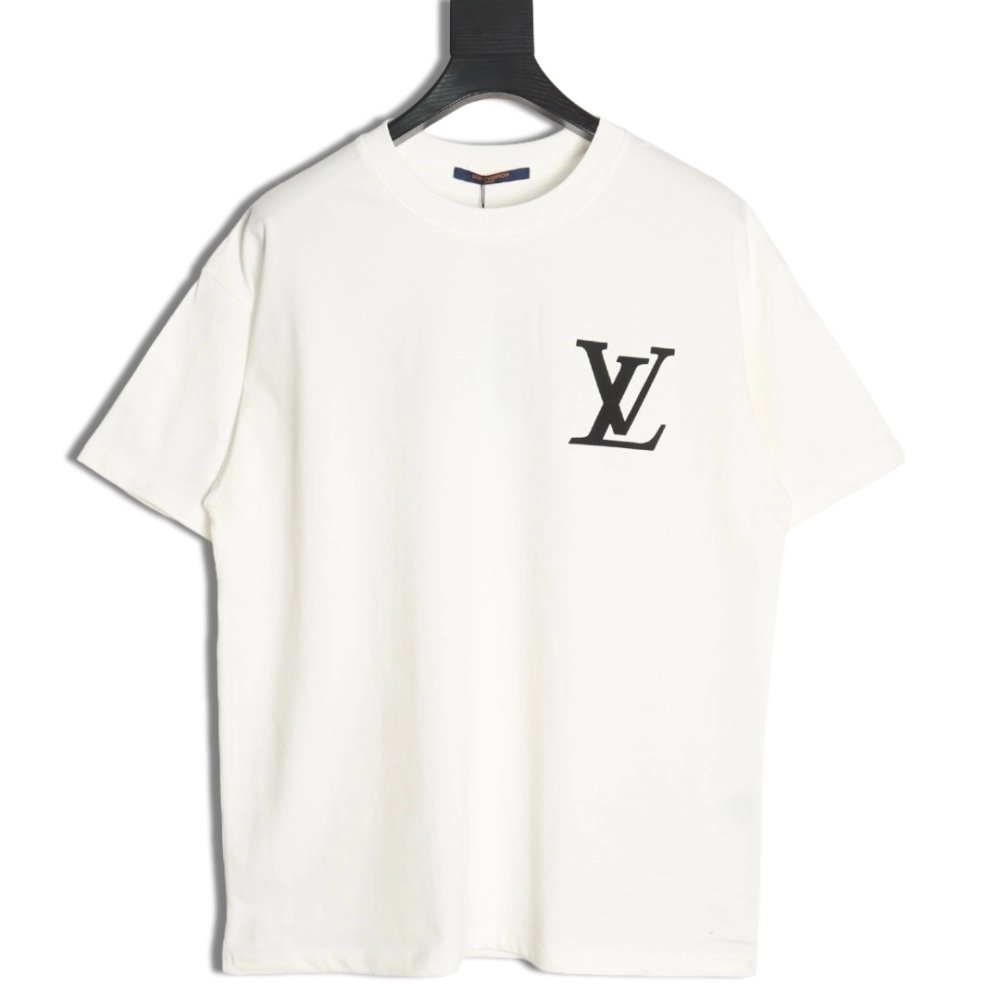 Louis Vuitton Back Checkerboard Short Sleeve T-Shirt,Louis Vuitton