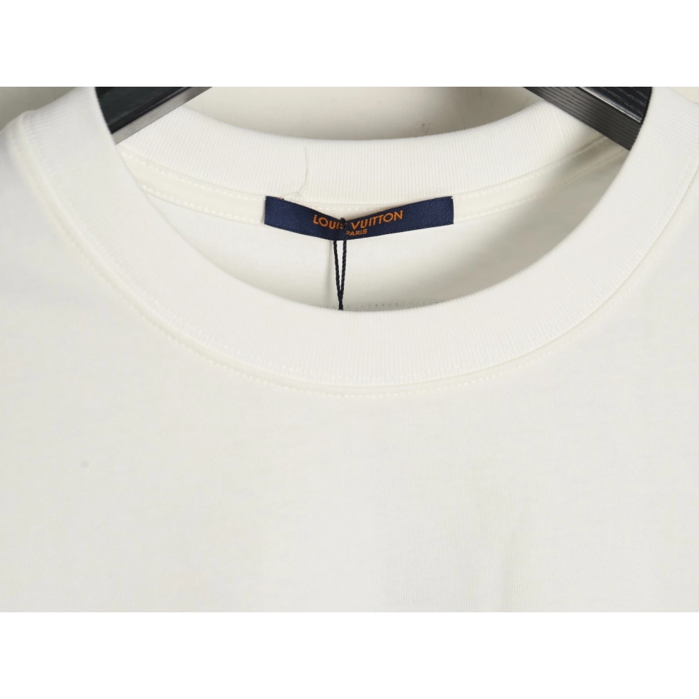 Louis Vuitton Back Checkerboard Short Sleeve T-Shirt,Louis Vuitton