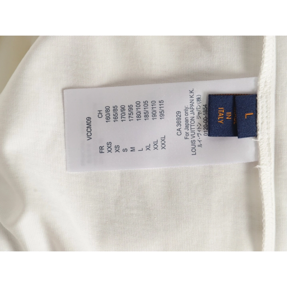 Louis Vuitton Back Checkerboard Short Sleeve T-Shirt,Louis Vuitton