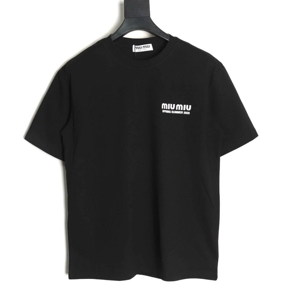 Miu Miu letter logo short sleeve T-shirt TSK1,Miu Miu