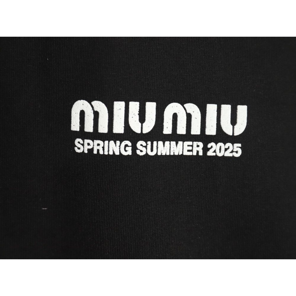 Miu Miu letter logo short sleeve T-shirt TSK1,Miu Miu