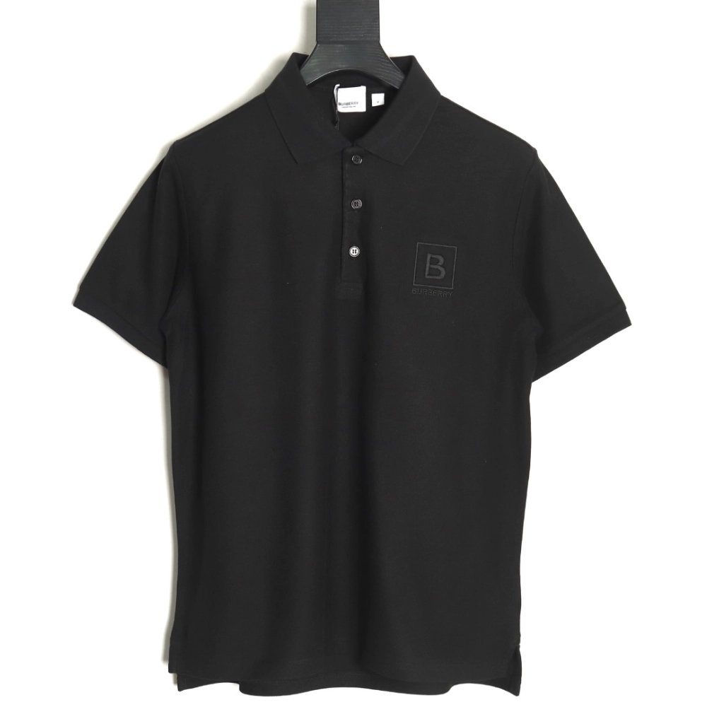 Burberry chest B-embroidered short-sleeved polo shirt TSK4,Burberry
