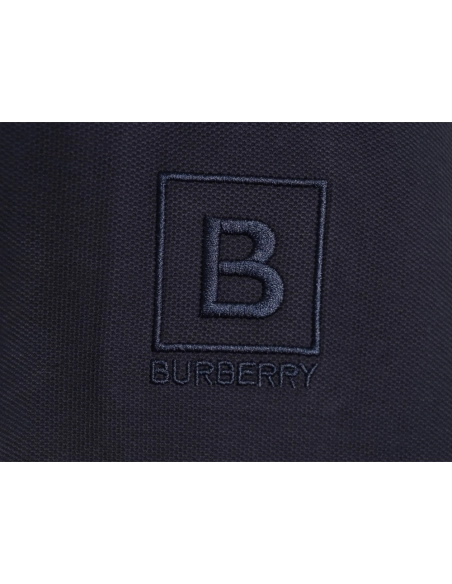 Burberry chest B-embroidered short-sleeved polo shirt TSK3,Burberry