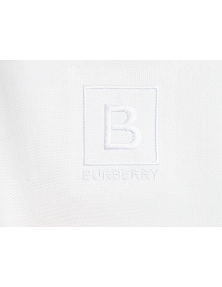 Burberry chest B-embroidered short-sleeved polo shirt,Burberry