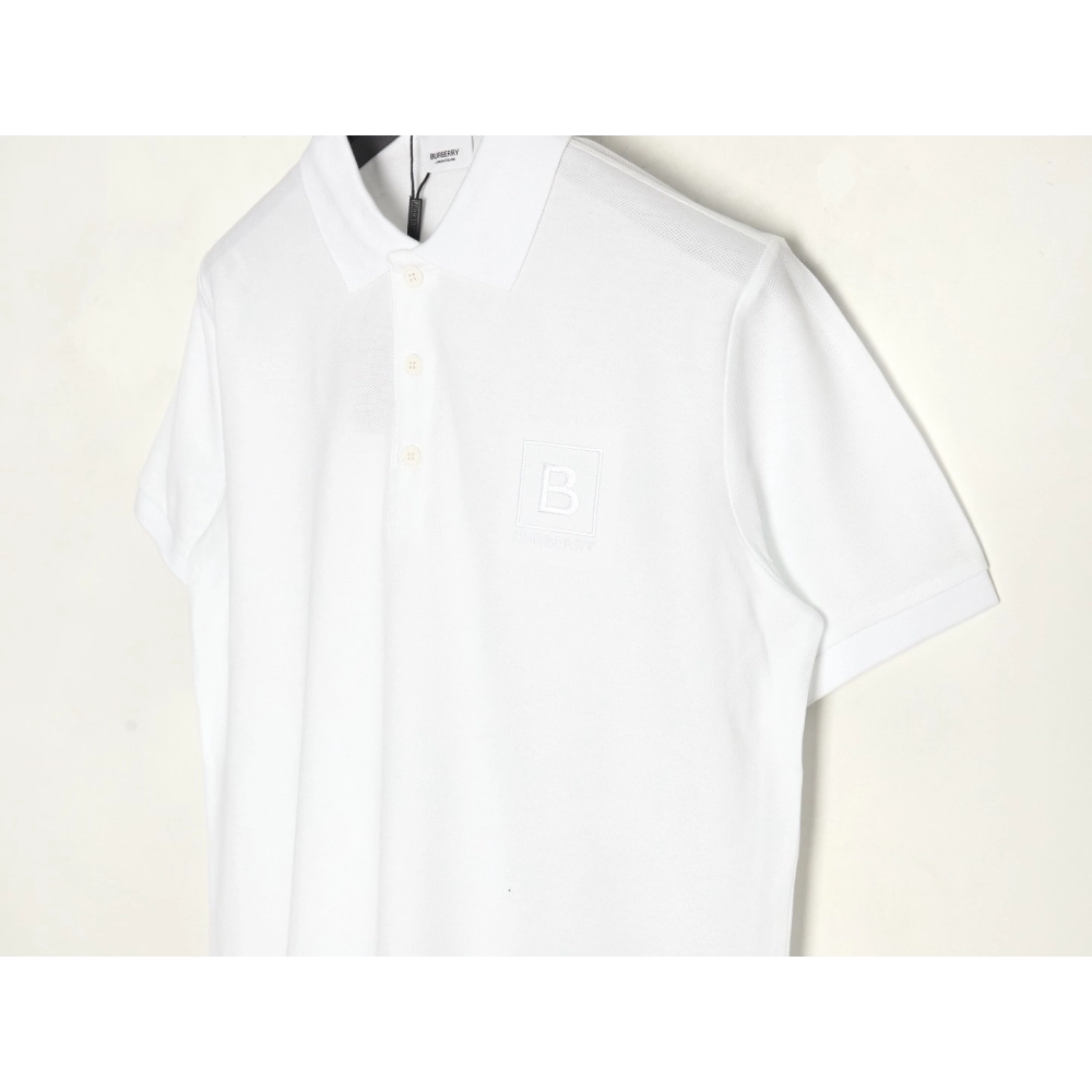 Burberry chest B-embroidered short-sleeved polo shirt,Burberry