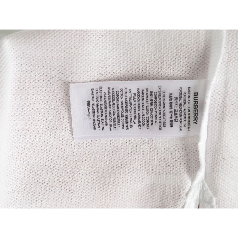 Burberry chest B-embroidered short-sleeved polo shirt,Burberry