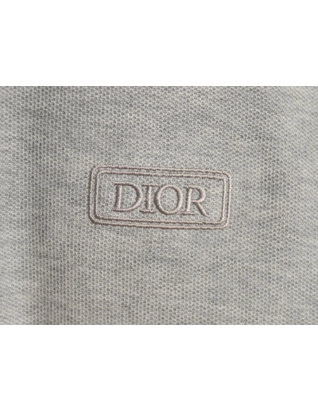 Dior square embroidery short sleeve polo shirt TSK1,Dior