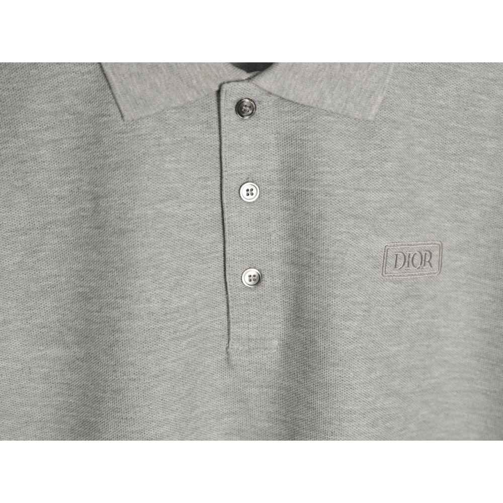 Dior square embroidery short sleeve polo shirt TSK1,Dior