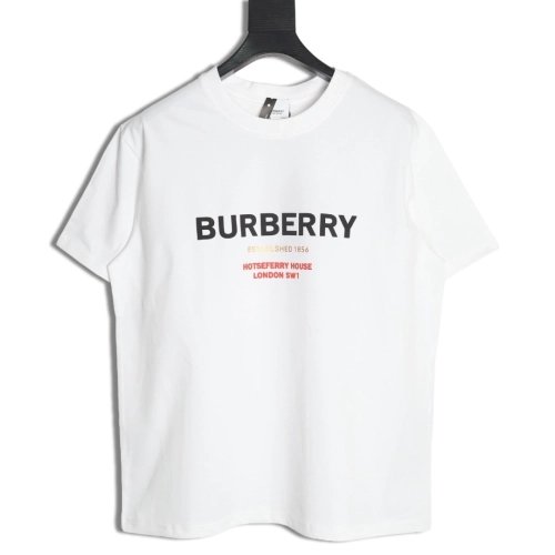 Burberry lettering logo print crew neck short sleeves,Burberry