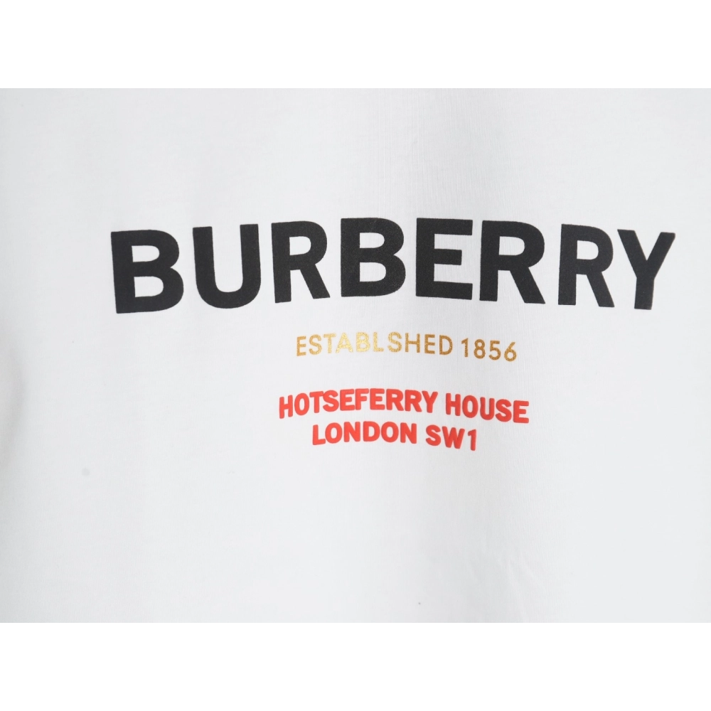Burberry lettering logo print crew neck short sleeves,Burberry