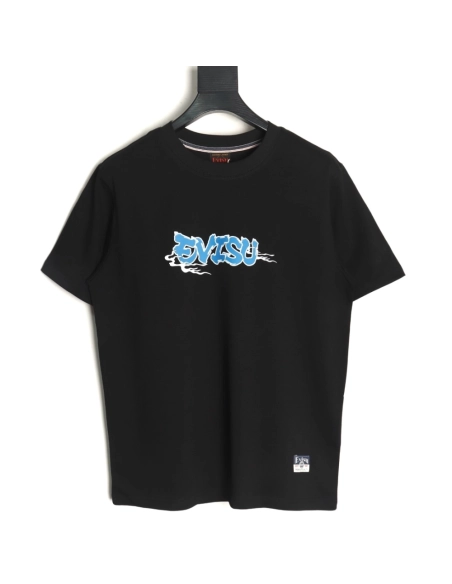 Evisu Buddha head large M print short sleeves,Evisu