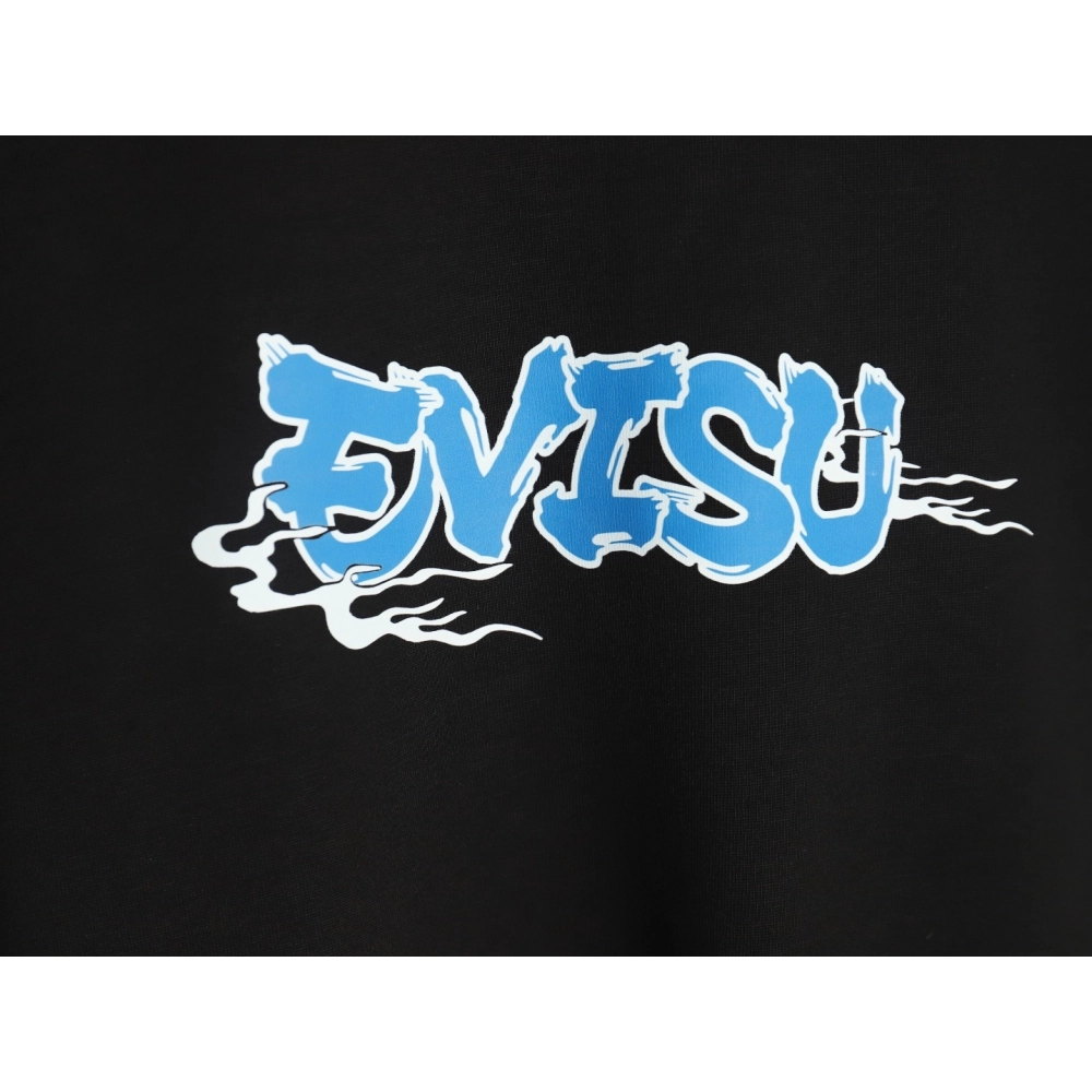 Evisu Buddha head large M print short sleeves,Evisu